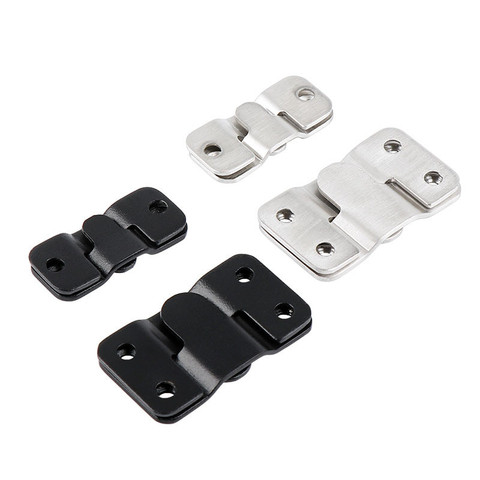 4pcs Stainless steel wall Hook picture frame keyhole hanger Z Clip