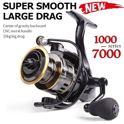 2022 New High Quality Spool Fishing Reel 5.2:1 Gear Ratio High Speed Spinning Fishing Reel Carp Fishing Reel For Saltwater ► Photo 1/6