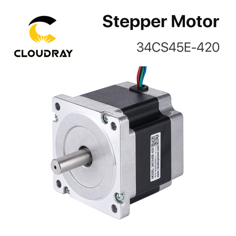 Nema 34 Stepper Motor 86mm 4.5N.m 4.2A（34CS45E-420）4-lead  Cable Stepper Motor for CNC engraving milling machine ► Photo 1/6