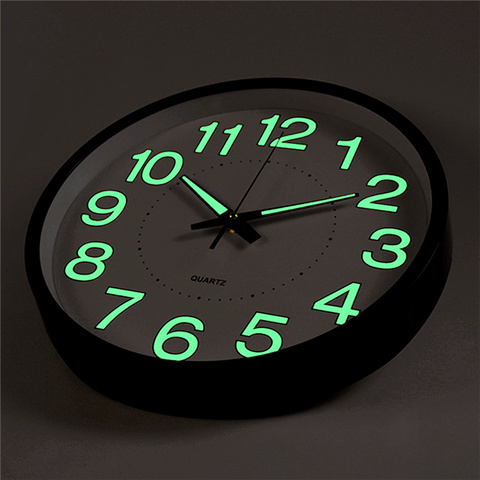 Home decorations Modern Wall Clock DIY 3D Silent Clock Glow Luminous Hanging Clock Brief Quiet DIY Quartz Wall Clock Modern ► Photo 1/6