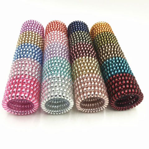 20pcs/Pack Telephone Wire Line Elastic Bands For Hair Ties Scrunchy Spring Rubber Band Gum For Hair Accessories Hair Rubber Rope ► Photo 1/6