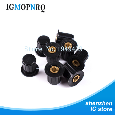5PCS Black knob button cap is suitable for high quality WXD3-13 WXD3-12 WH5-1A WX14-12 turn around special potentiometer knob ► Photo 1/2