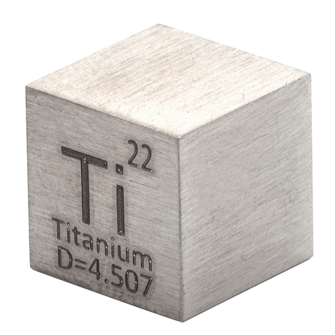 1Pcs 99.5% High Purity Titanium Ti Metal Carved Element Periodic Table 10x10x10mm Cube For Collection Class Teaching Supplies ► Photo 1/6