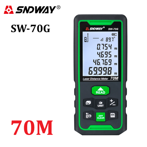 SNDWAY Laser Distance Meter Digital Range Finder 100m 70m 50m Rangefinder Trena Lazer Tape Measure Ruler Roulette Measurer Tool ► Photo 1/6