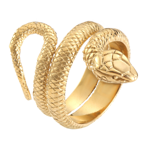 316L Stainless Steel Snake  Jewelry Fashion Unisex Serpent Ring ► Photo 1/6