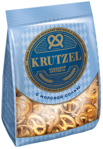 «Krutzel», крендельки «Бретцель» с солью, 250 г ► Photo 1/1