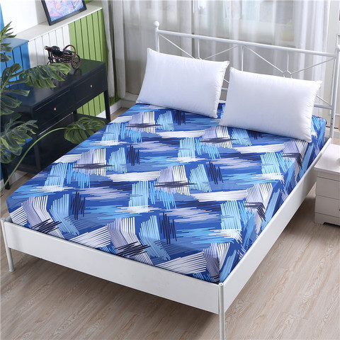 1pc 100%Polyester Encryption Cloth Fitted Sheet Printing Bedding Adjustable Elastic Band 200*220cm A Variety of Specifications ► Photo 1/6