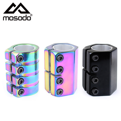 Mosodso SCS 4 Bolts Pro Stunt Scooter Clamp Aluminum Black Kick Scooter Parts Replacement Handlebar Accessories for Scooter ► Photo 1/6