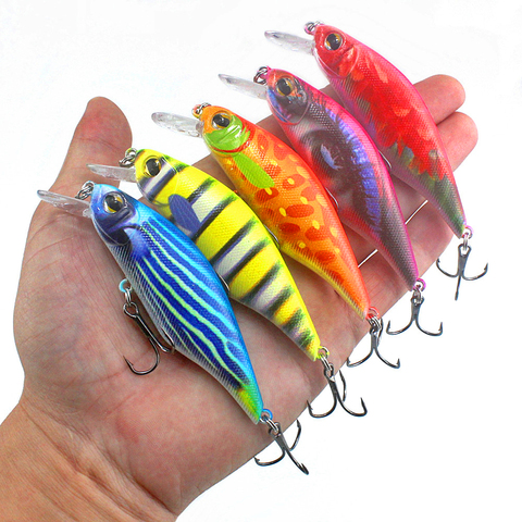 Floating wobblers Minnow Fishing Lure 8.5cm 13.3g Crankbait Artificial Plastic Hard Baits Japan Trout Swimbait Bass Pike ► Photo 1/6