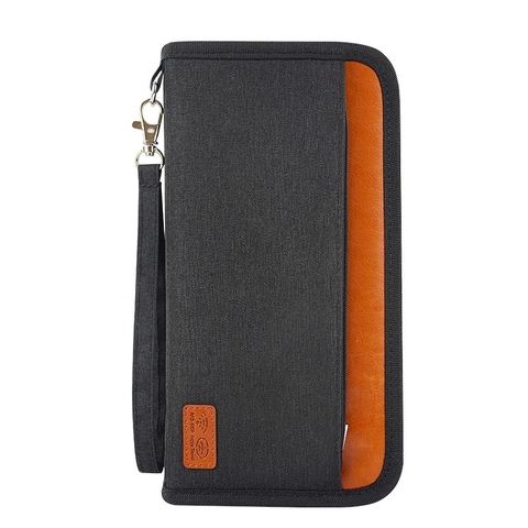 Quality Travel Anti-RFID Passport Package Credit Card Package ID Passport Clip File Multi-card Storage Bag Clutch Travel Wallet ► Photo 1/6