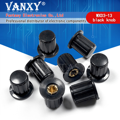 5PCS WXD3-13 black knob button cap is suitable for high quality WXD3-13-2W  turn around special potentiometer knob KYP16-16-4 ► Photo 1/6