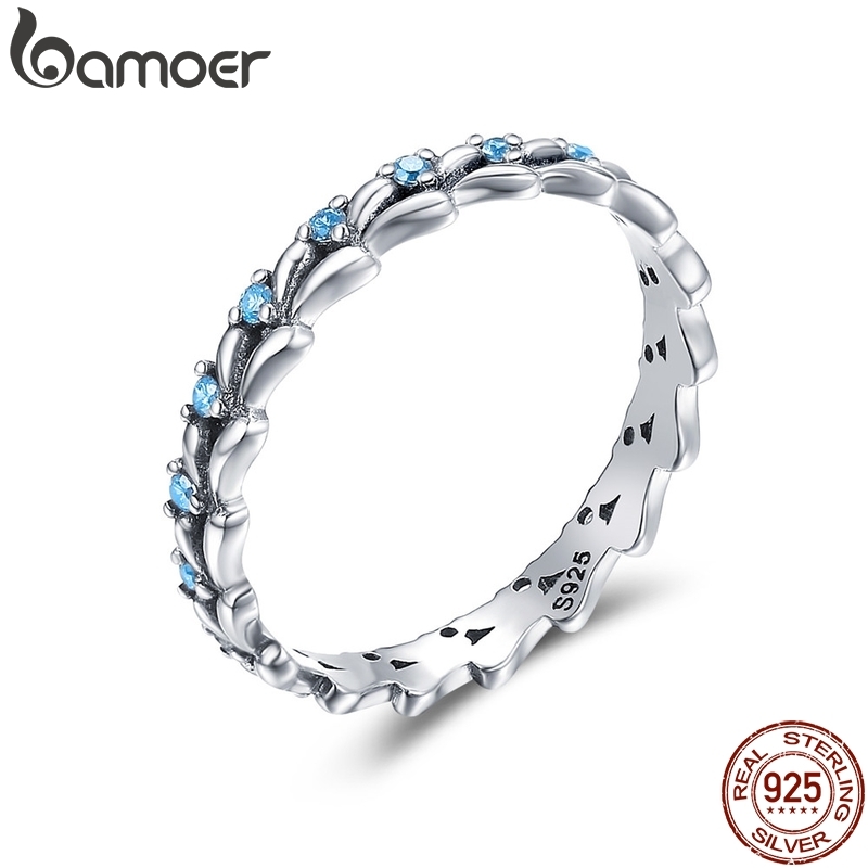 e hot sale authentic 925 sterling silver rainbow finger ring for women color cz stackable rings gemstone wedding jewelry giftrings - aliexpress on women's sterling silver stackable rings