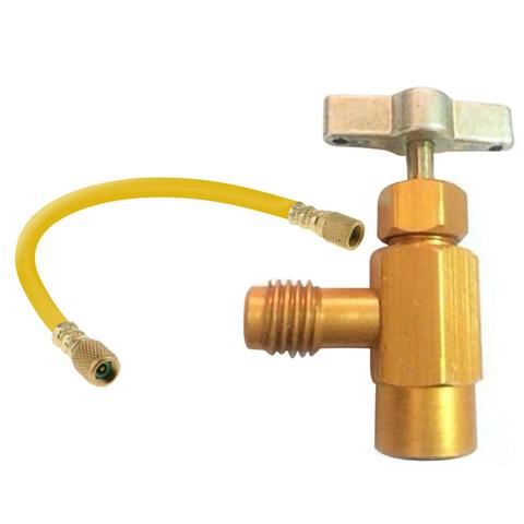 Refrigerant Bottle Opener 1/4 SAE Thread Adapter R-134a Opener Valve Tool 25cm R134a Refrigerant Adapter Refueling Conditioning ► Photo 1/6