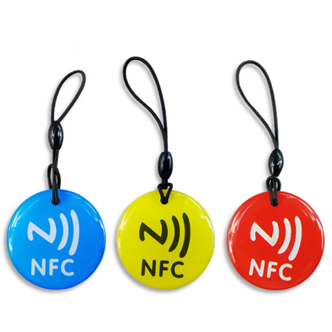 3pcs/lot Waterproof 3 colors Crystal Epoxy NFC Tag Ntag213 for All NFC Phones ► Photo 1/6