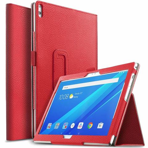 Case for Lenovo Tab 4 10 Plus TB-X704F X704L X704 PU Leather Tablet Cover Stand Capa for Lenovo TAB4 10