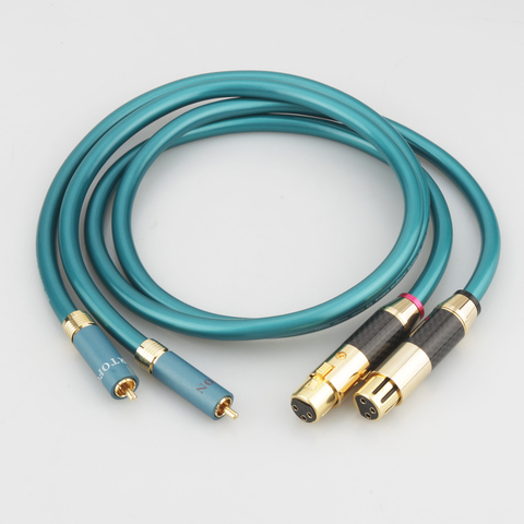 1 pair Ortofon Hifi XLR Female to RCA Male Cable High Purity OCC Hifi 2 Rca to 2 Xlr Cable ► Photo 1/6