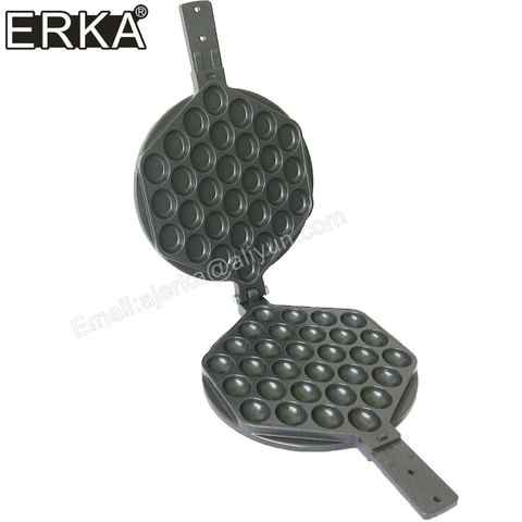 ERKA Hongkong Commercial   Roller Baking Pan Eggs Bubble Waffle Machine  Iron  Eggettes Mold Muffin Non-stick Plate ► Photo 1/6