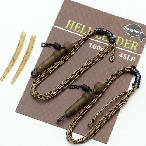 2 Sets Braided Lead Core Carp Leader Line Camo Brown Mainline Leadcore for Carp Rig Chod Helicopter Rig Carp Coarse Fishing Line ► Photo 1/6