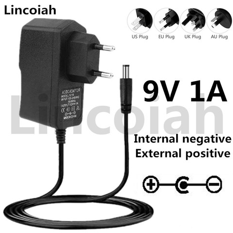 Lincoiah 9V AC/DC Power Adapter for BOSS PSA-120S Zoom Guitar Multi Effects Pedal - Power Supply for Casio Piano Keyboard ► Photo 1/4