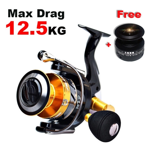 New High Quality Double Spool 14+1 BB Fishing Reel Stainless Steel Ball Bearing Fishing Feeder Spinning Reel For Carp Fishing ► Photo 1/6
