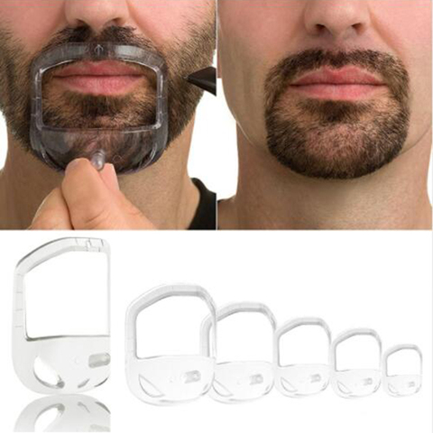 5Pcs/lot Beard Comb Hairbrush Symmetric Cut Salon Mustache Beard Styling Template for Beard Shaping Trimming Tool ► Photo 1/6