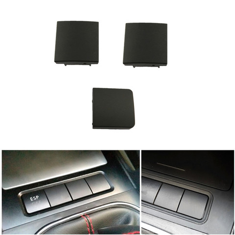 Car Under Center Console Middle Fake Cover Button Side False dust proof Decorative Switch Button For VW Jetta 5 MK5 6 Golf MK6 ► Photo 1/5