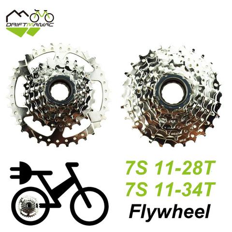 DRIFT MANIAC Bicycle 7S Freewheel 11-28T/11-34T 7-Speeds Flywheel For Electric Bike ► Photo 1/6