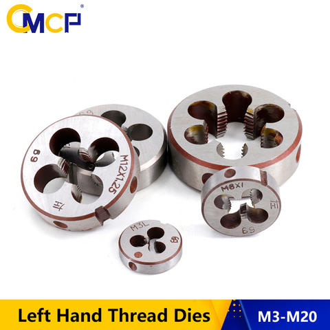 CMCP 1pc M3 M6 M8 M10 M12 M14 M16 M18 M20 Left Hand Thread Dies For Metal Working Threading Tools Metric Screw Dies ► Photo 1/6