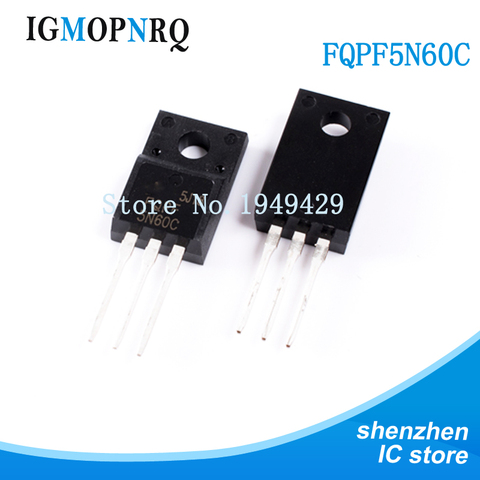 10PCS FQPF5N60C TO-220 5N60C 5N60 MOSFET 600V N-Ch Q-FET advance C-Series New original free shipping ► Photo 1/2