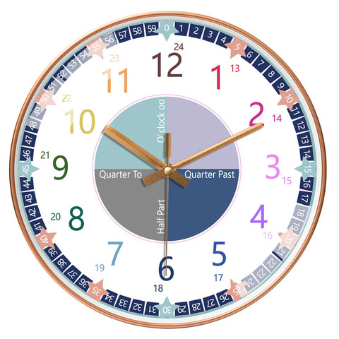 Large Gold Wall Clock Modern Creative Large Gold Children Bedroom Silent Watch Wall Clocks Home Decor Reloj Cocina Gift FZ943 ► Photo 1/6