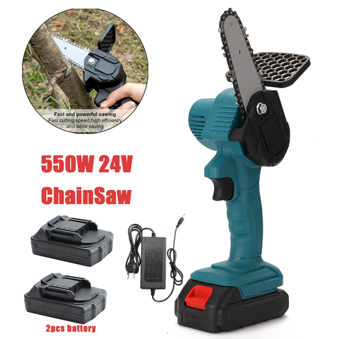24V Electric Mini Chain Saws Pruning ChainSaw Cordless Garden Tree Logging Trimming Saw For Wood Cutting With Lithium Battery ► Photo 1/6
