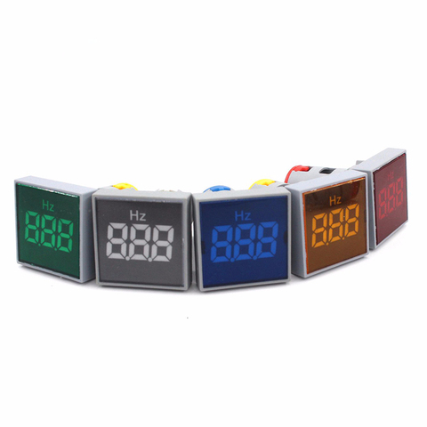 LED AC Digital Display Frequency Square Panel Hertz Meter Voltmeter Indicator Light Signal Lamp Boat Warning Lights Range 0-99Hz ► Photo 1/6