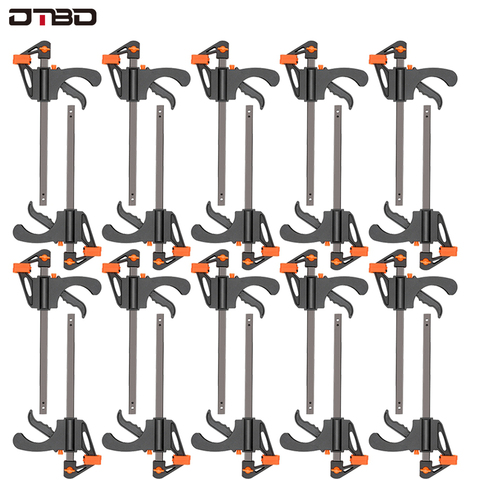 20pc 4 Inch Clip Quick Ratchet Release Speed Squeeze Wood Working Work Bar F Clamp Clip Kit Spreader Gadget Tools DIY Hand Tool ► Photo 1/6