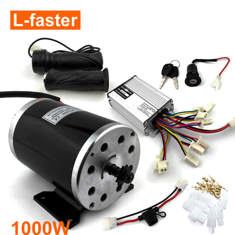 36V48V 1000W UNITEMOTOR Brushed Motor MY1020 With Controller And LED Throttle  Electric Motorcycle MX500 Upgraded Engine Kit  ► Photo 1/1