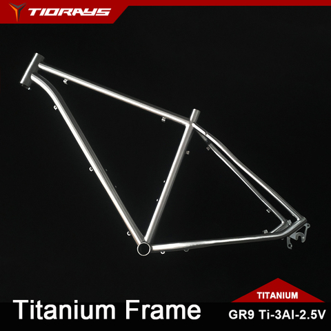 TIORAYS Titanium Frame MTB Bike Bicycle Iner/External Cable GR9 Ti3Al2.5V Custom ► Photo 1/6