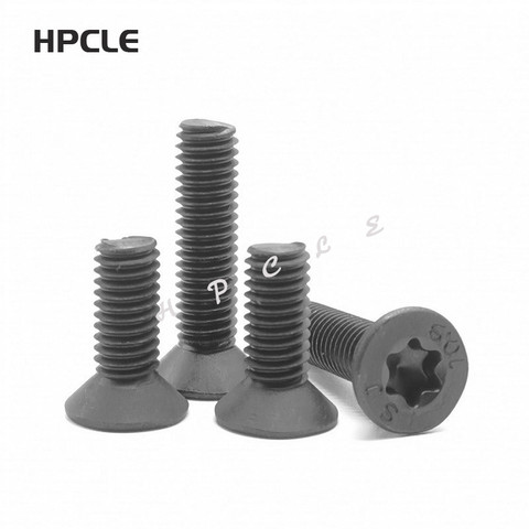 5-50PCS m2 m2.5 m3 m4 M5 M6 M8 Six lobe steel with black grade 10.9 torx countersunk head  screw screws ► Photo 1/3