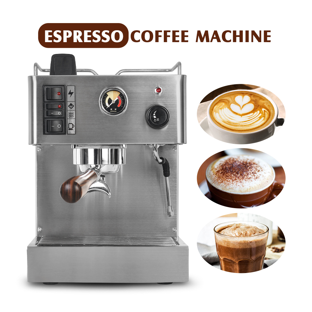 DEVISIB All-in-one Coffee Machine Professional Espresso Maker with Grinder  for Cappuccino Americano Kitchen Appliances 220V/110V - AliExpress