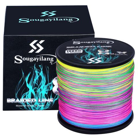 Sougayilang 9 Strands PE Fishing Line Raid Fishing Line Multifilament Fishing Wire Carp 300M 500M 1000M Fishing Line Pesca ► Photo 1/6