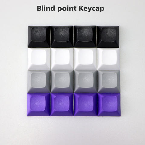 pbt Blind Point dsa Keycap 1u mixded color Black White Gray Purple keycaps for gaming mechanical keyboard ► Photo 1/6