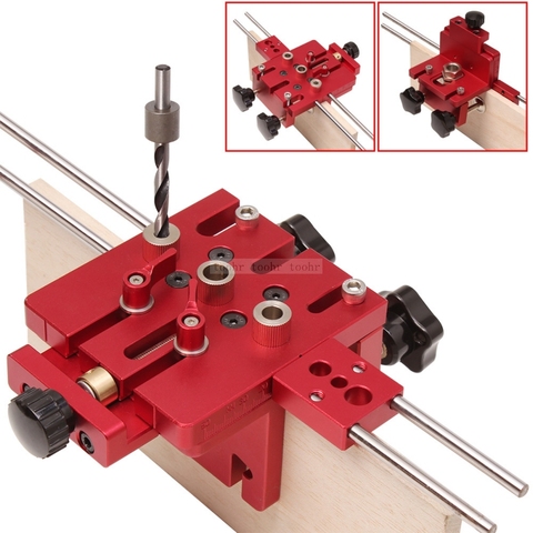 Doweling Jig Woodworking 3 In 1 Hole Drill Punch Positioner Guide Locator Pocket Hole Jig Joinery Kit Wood Working DIY Tools ► Photo 1/6
