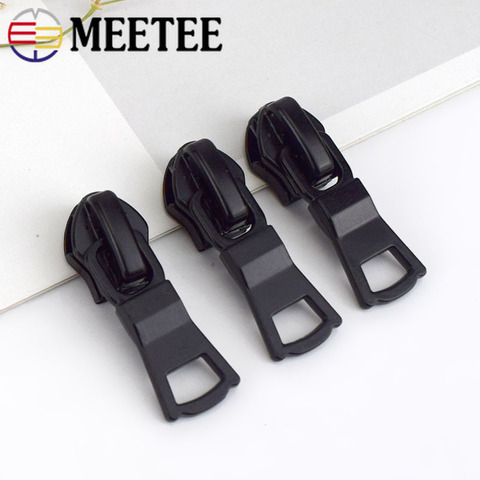 Meetee 20pcs 5# Nylon Zipper Silders Reverse Invisible Waterproof Zippers Head DIY Bag Jacket Costume Sewing Accessories ZT010 ► Photo 1/6