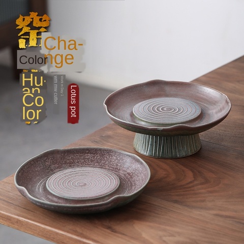 The Kiln Huan Cai Lotus Hu Bearing Manual  Retro Water Hu Dian Pot, Small Tea Kung Fu Tea Ceremony Zero Tea Ceremony Tea Tray ► Photo 1/5