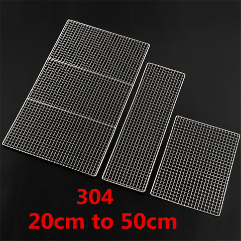 304 stainless steel bbq Mat net Grid Shape Square Rectangle Grill Grilling Mesh Wire Net Outdoor Cooking barbecue accessories ► Photo 1/6
