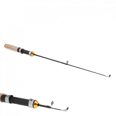 64cm Portable 3 Sections Carbon Fiber Telescopic Fishing Rod Shrinkable 3 Section Winter Fishing Specialized pesca Rod ► Photo 1/6