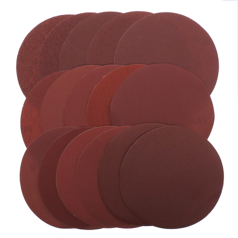 20PCS 6 Inch 150MM Aluminum Oxide Red Sandpaper Sanding Discs Hook and Loop 60 to 2000 Grits ► Photo 1/6