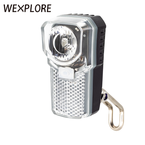 WEXPLORE Bike Light Bicycle Front Light Use 2pcs AAA Battery for Bicycle Front Fork Carrier with Bike Reflector warning Light ► Photo 1/6