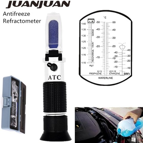 Ethylene Glycol -50C-0C Battery Acid liquid specific gravity Antifreeze Coolant Fluid Refractometer with retail box  39% ► Photo 1/6