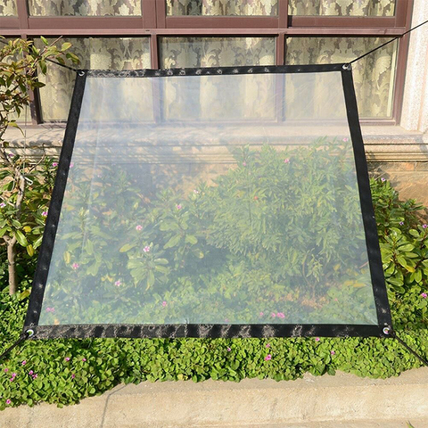 Window Transparent Rainproof Tarpaulin Succulent Plant Insulation Anti-freeze Anti-bird Windshield Tarpaulin Plastic Canopy Tarp ► Photo 1/6