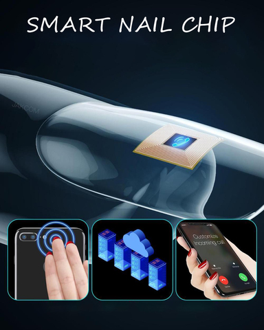 Smart Nail New Multi function Chip Intelligent Nail No Charge Required New NFC Smart Wearable Gadget For Phone Call Self Defence ► Photo 1/6