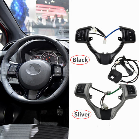 Steering Wheel Button For Toyota Yaris 2012-2022 Verso-S 2012-2014 Phone Control Volume Buttons . ► Photo 1/6